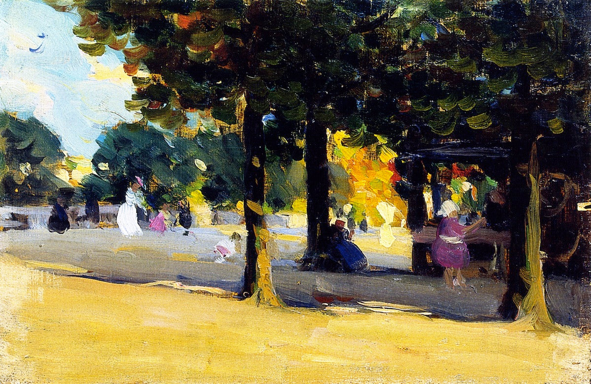 Luxembourg Gardens. Paris by Clarence Gagnon,16x12(A3) Poster