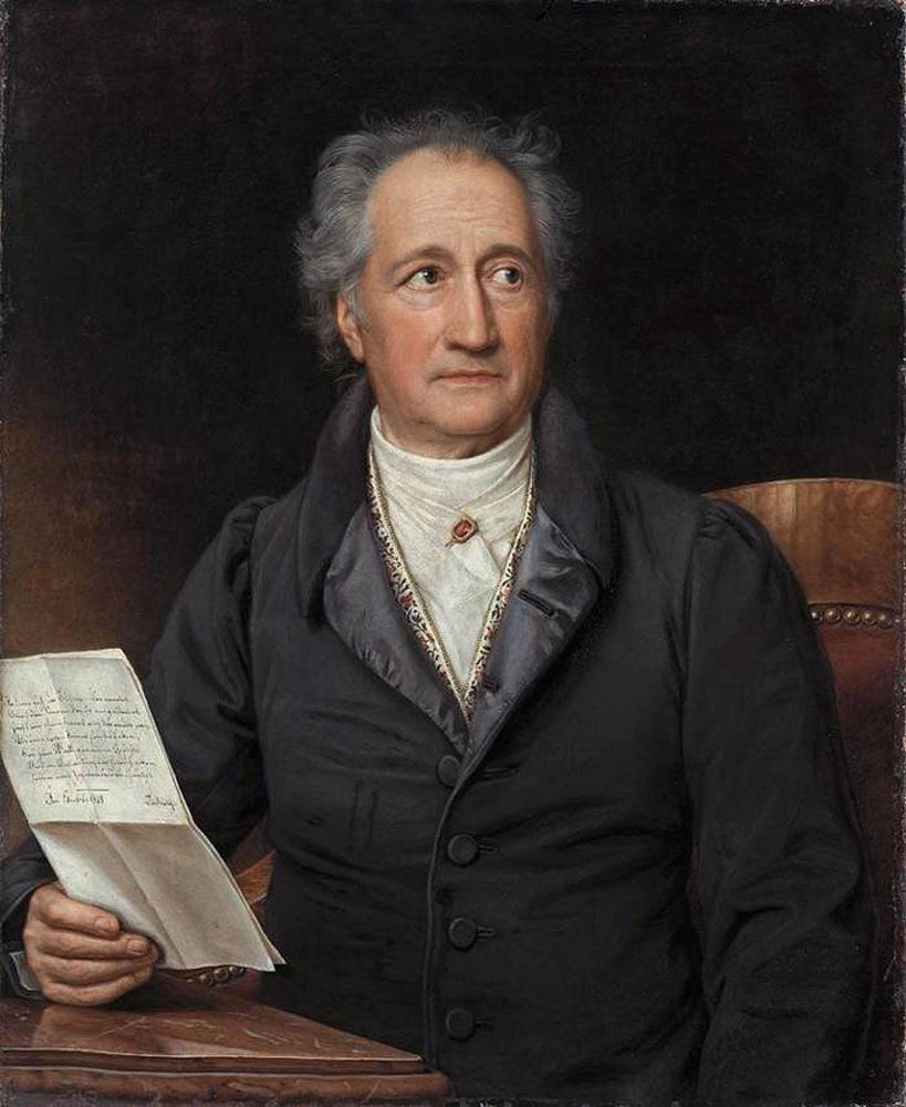 Johann Wolfgang von Goethe, vintage artwork by Joseph Karl Stieler, 12x8" (A4) Poster