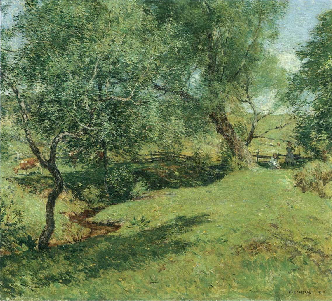 June Pastoral by Willard Leroy Metcalf,A3(16x12")Poster
