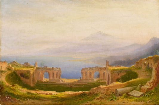 Taormina, vintage artwork by Carl Morgenstern, A3 (16x12") Poster Print