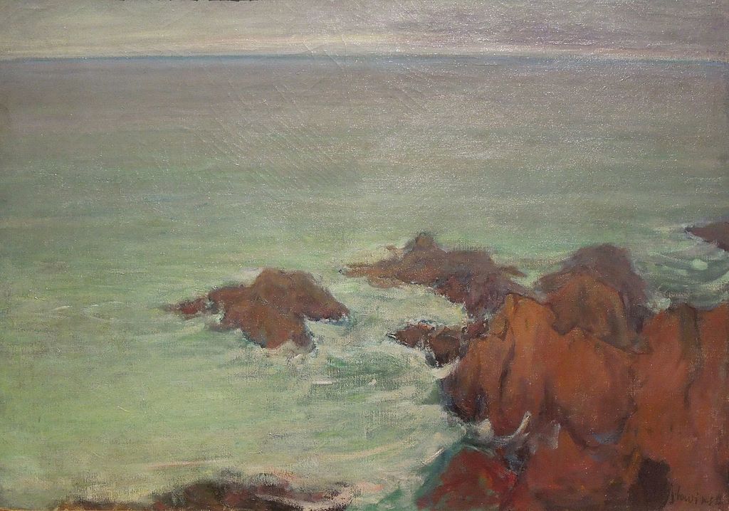 Sea in Brittany by Wladyslaw Slewinski,A3(16x12")Poster