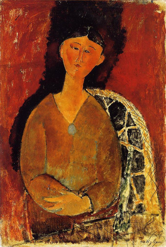 Beatrice Hastings, Seated by Amedeo Modigliani,16x12(A3) Poster