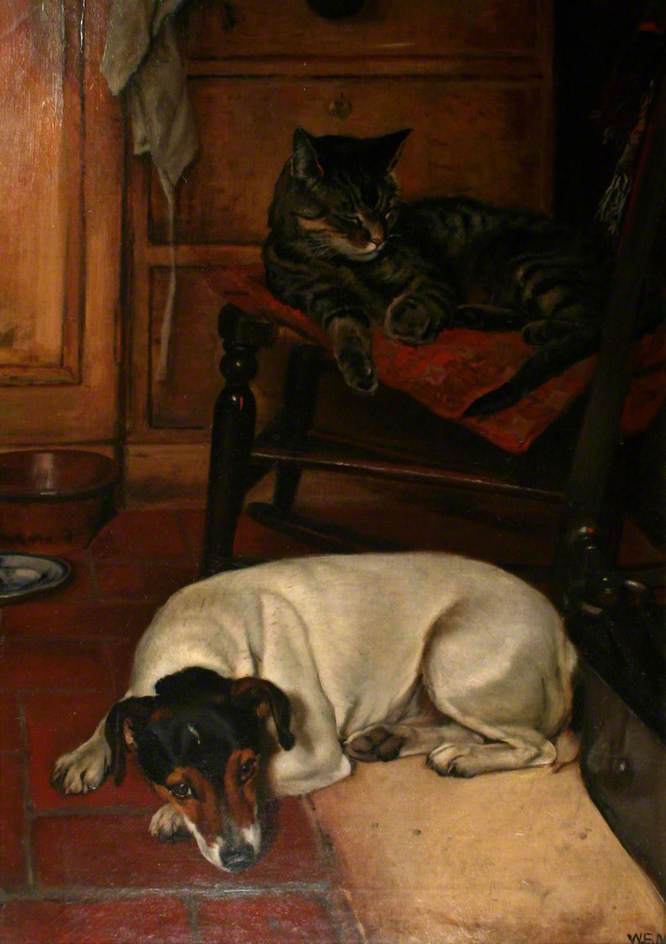 Spot and His Friend, vintage artwork by William Edward Millner, 12x8" (A4) Poster
