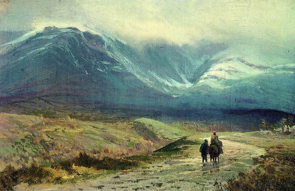 After the Rain, Crimea, vintage artwork by Feodor Vasilyev, 12x8" (A4) Poster