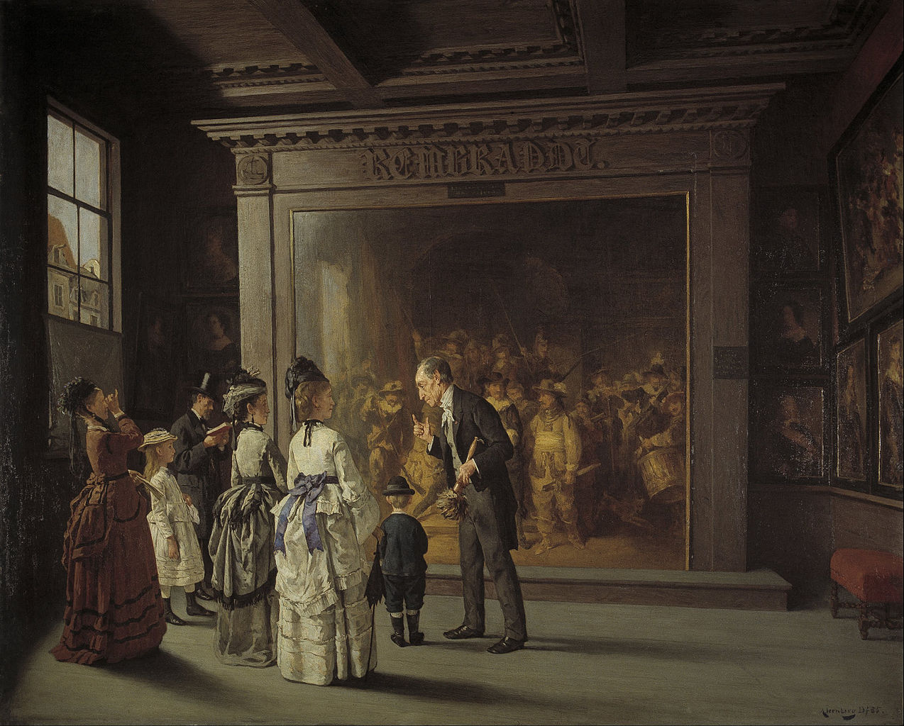 Treppenhuis, vintage artwork by August Jernberg, 12x8" (A4) Poster