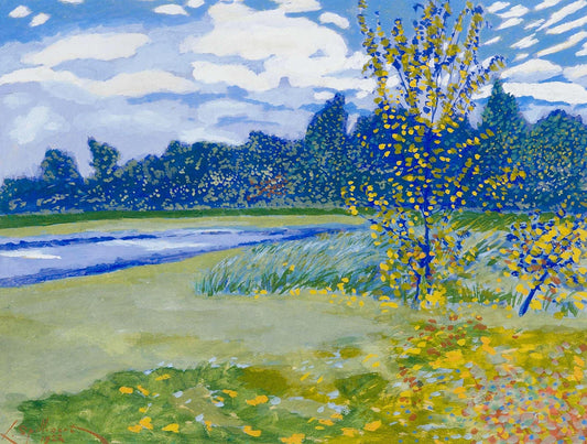 The Bushes, Ostend, vintage artwork by Leon Spilliaert, 12x8" (A4) Poster
