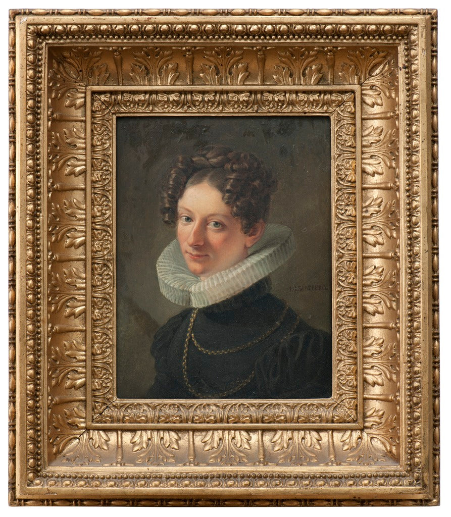 Sofia Dorotea Sandberg, vintage artwork by Johan Gustaf Sandberg, 12x8" (A4) Poster