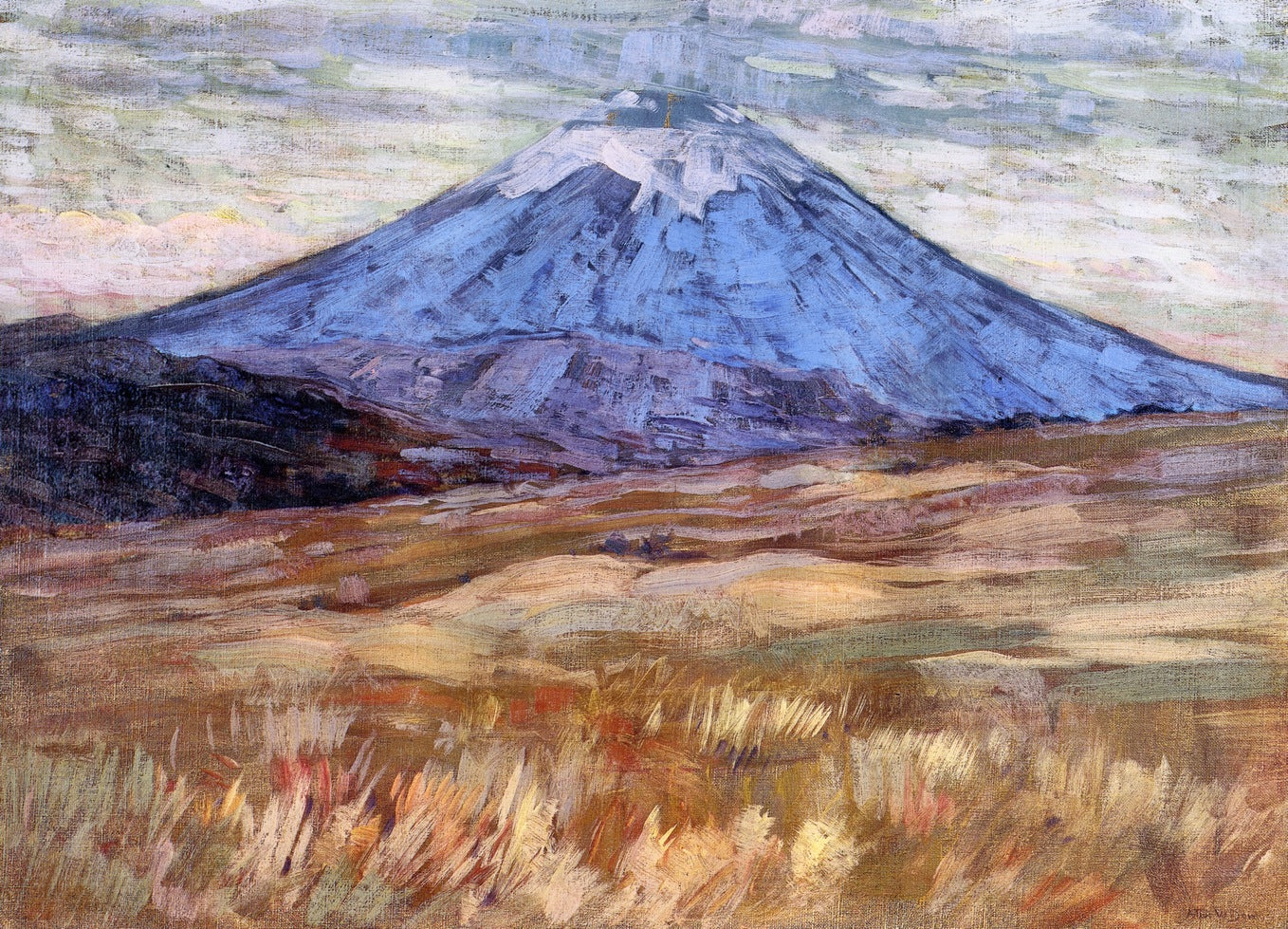 Mount Hood, vintage artwork by Arthur Wesley Dow, 12x8" (A4) Poster