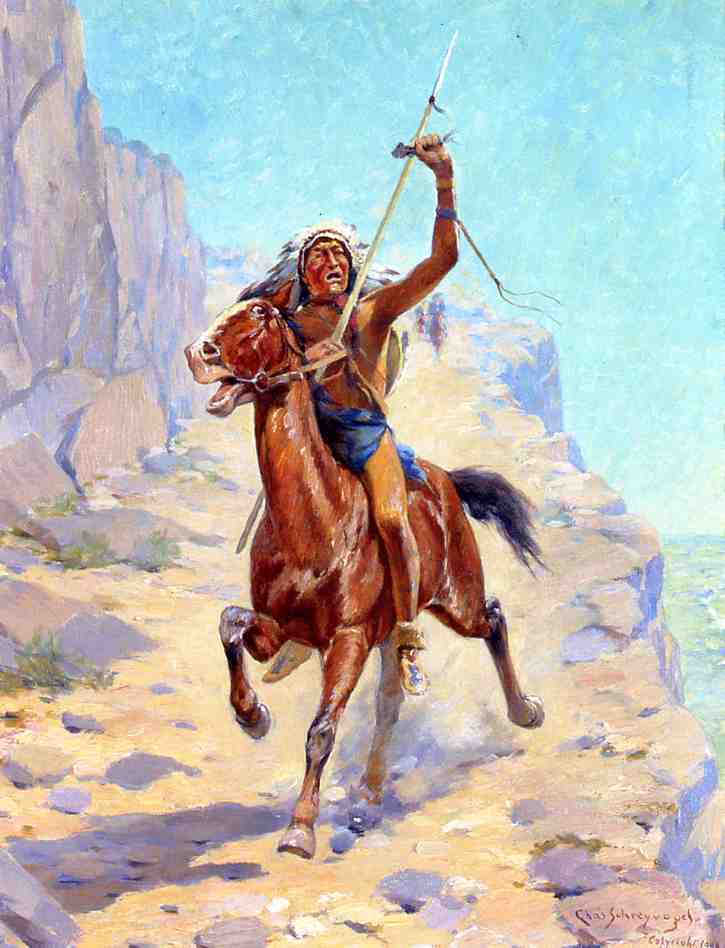 The Triumph by Charles Schreyvogel,A3(16x12")Poster