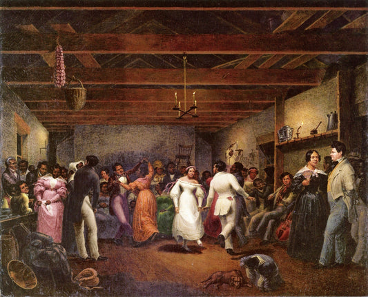 Kitchen Ball at White Sulphur Springs, Virginia, vintage artwork by Christian Mayr, A3 (16x12") Poster Print