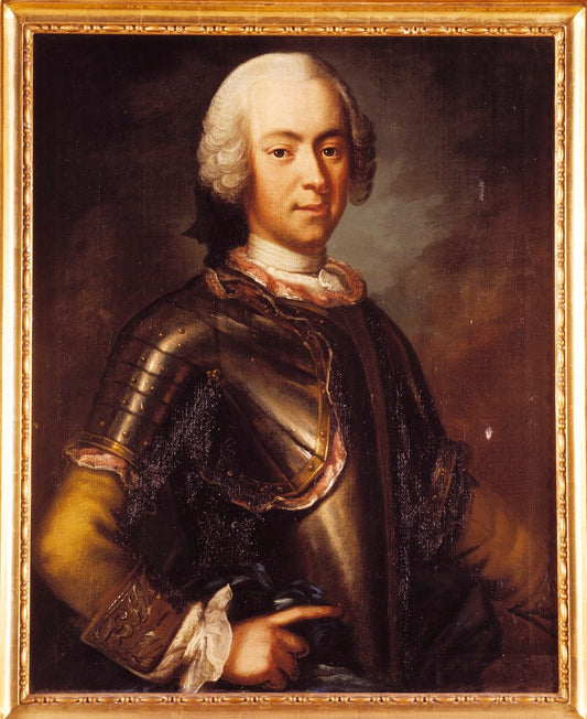 Erik Brahe, vintage artwork by Lorens Pasch the Elder, 12x8" (A4) Poster