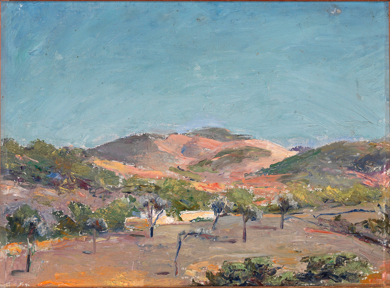 Hill with Trees by Eleanor Harris,16x12(A3) Poster