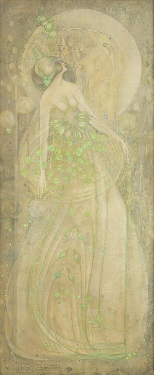 June Roses, vintage artwork by Margaret MacDonald, 12x8" (A4) Poster