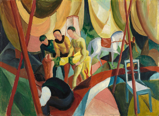 Circus by August Macke,16x12(A3) Poster