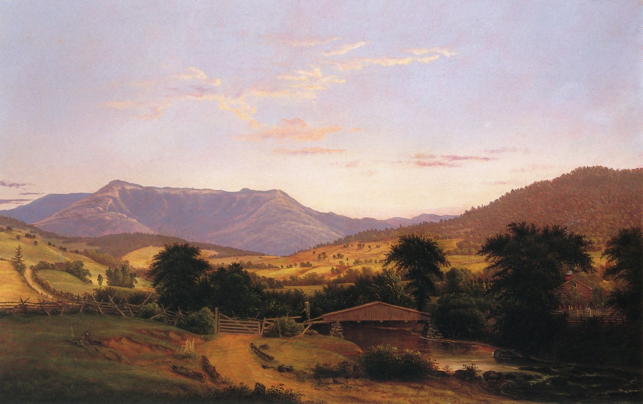 Mount Mansfield, vintage artwork by Charles Louis Heyde, 12x8" (A4) Poster