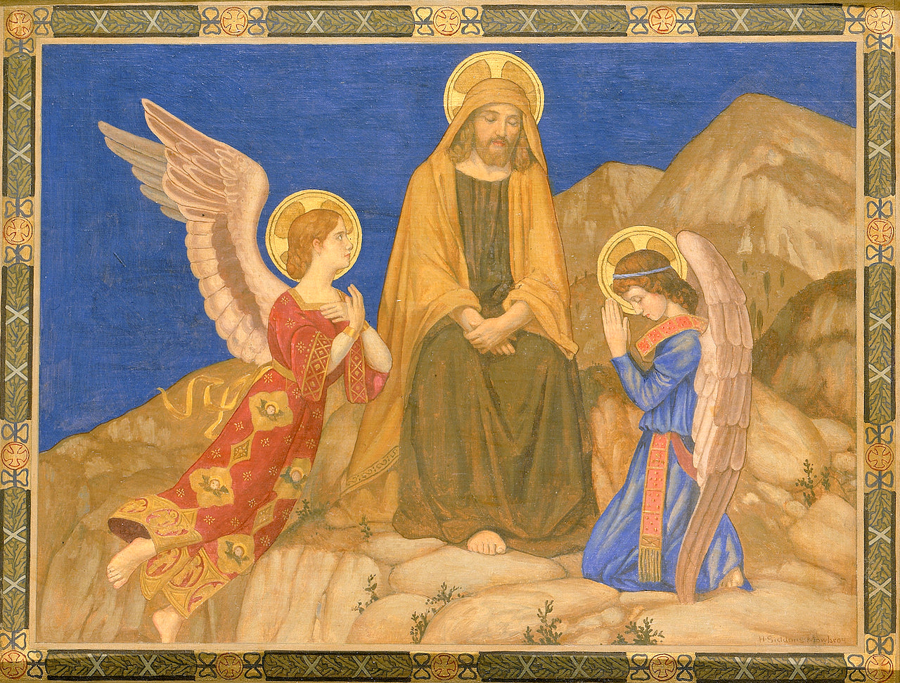 In the Desert, vintage artwork by Henry Siddons Mowbray, 12x8" (A4) Poster