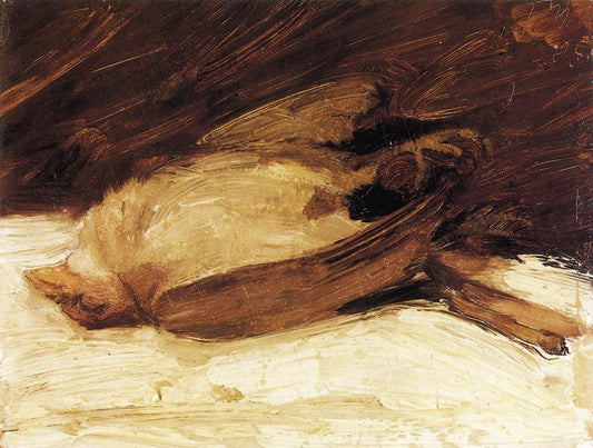 The Dead Sparrow, vintage artwork by Franz Marc, 12x8" (A4) Poster