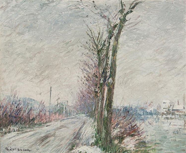 Banks of Pothuy at Pontoise by Gustave Loiseau,A3(16x12")Poster