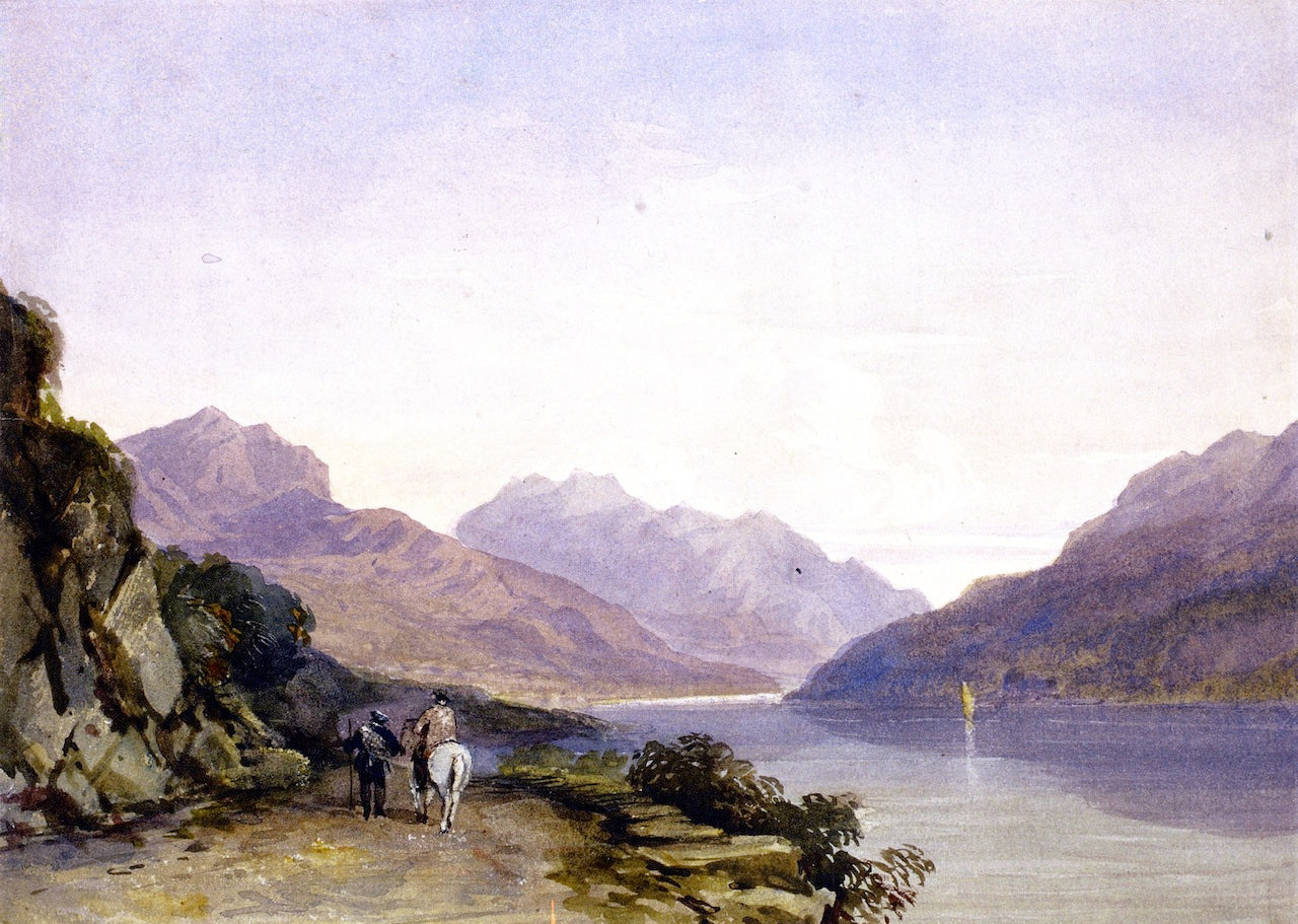 Ben Vorlich, vintage artwork by David Cox, 12x8" (A4) Poster