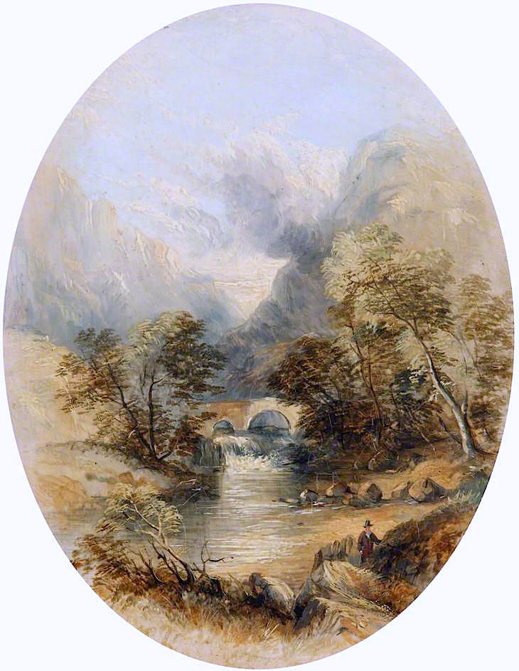 The Gap of Dunloe, vintage artwork by Thomas Creswick, A3 (16x12") Poster Print