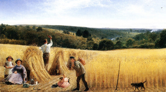 The Valleys also Stand Thick with Corn: Psalm LXV, vintage artwork by Richard Redgrave, A3 (16x12") Poster Print