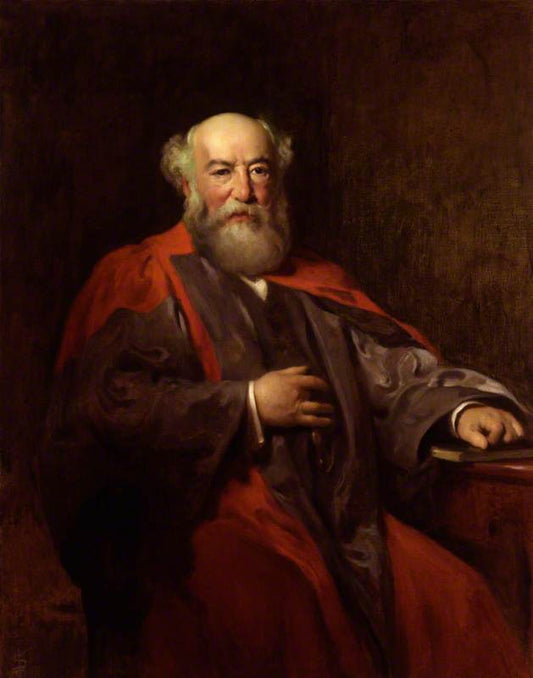 Ludwig Mond, Chemist, Industrialist and Art Collector, vintage artwork by Solomon Joseph Solomon, 12x8" (A4) Poster