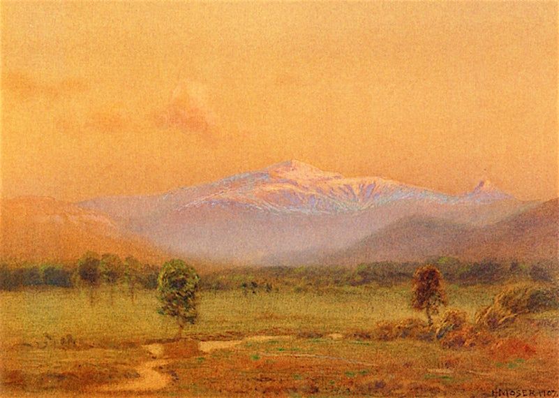 Mountain Meadow by James Henry Moser,A3(16x12")Poster