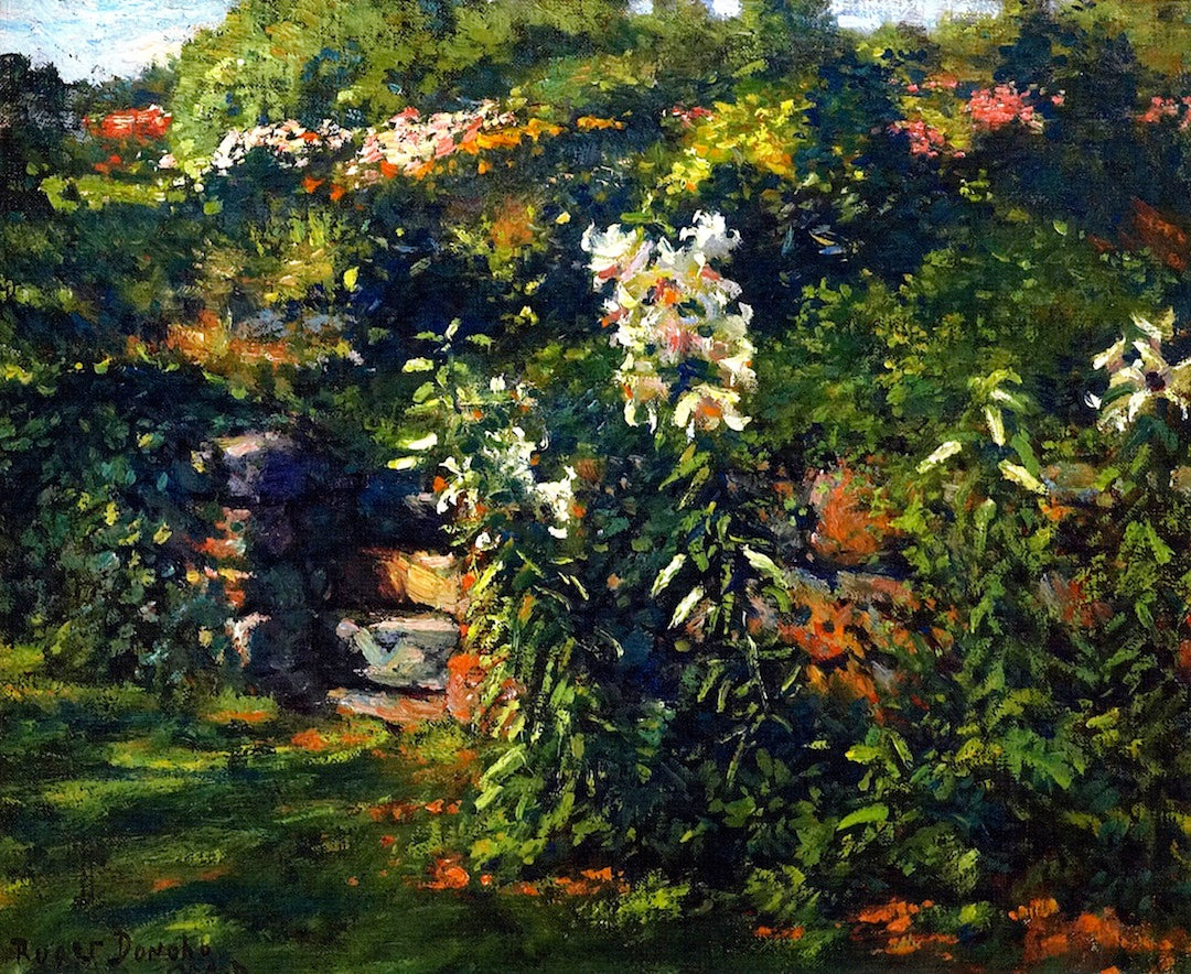 The Garden Steps by Gaines Ruger Donoho,A3(16x12")Poster