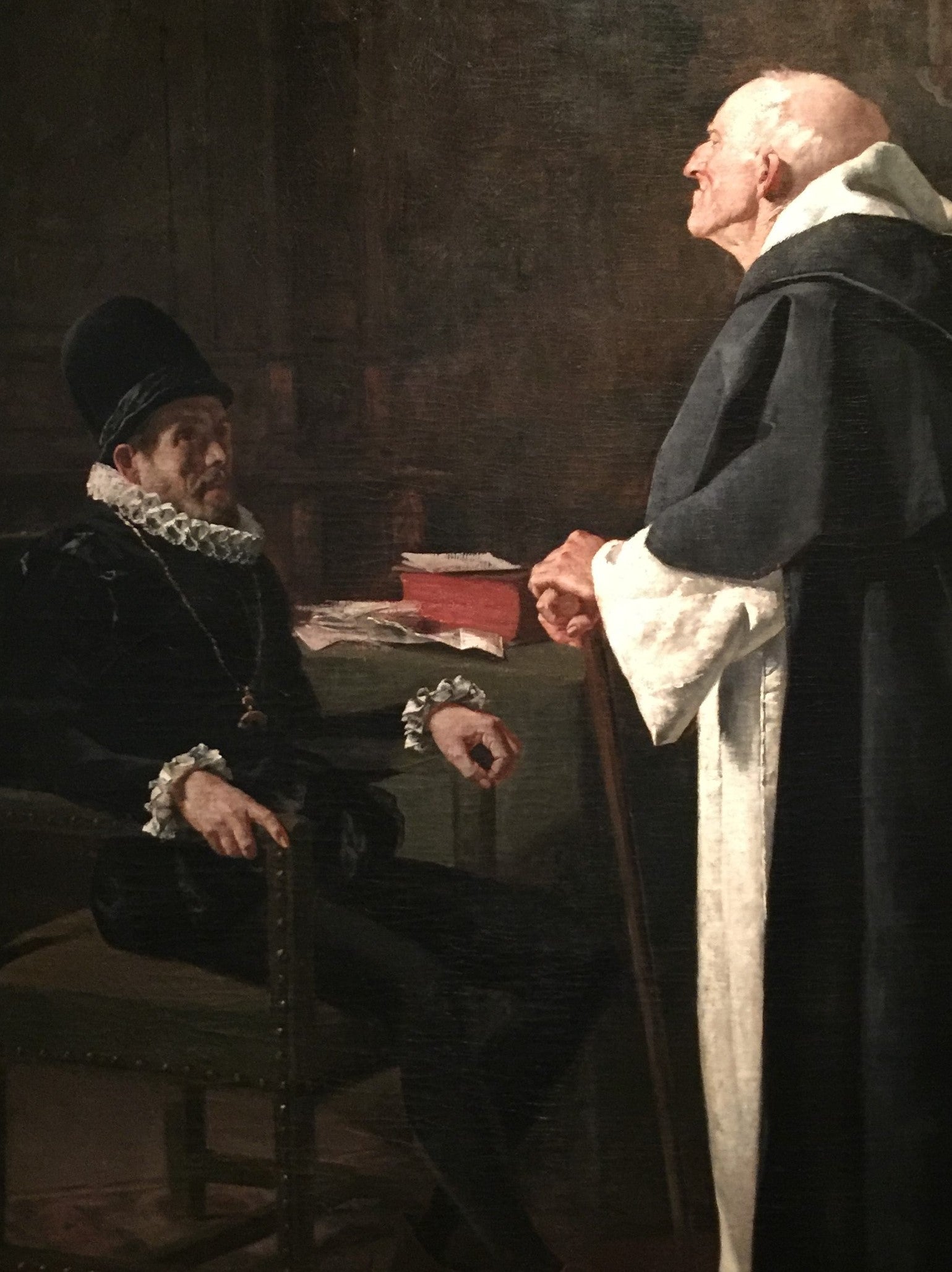 Felipe II and the Great Inquisitor, vintage artwork by Pedro Lira, 12x8" (A4) Poster