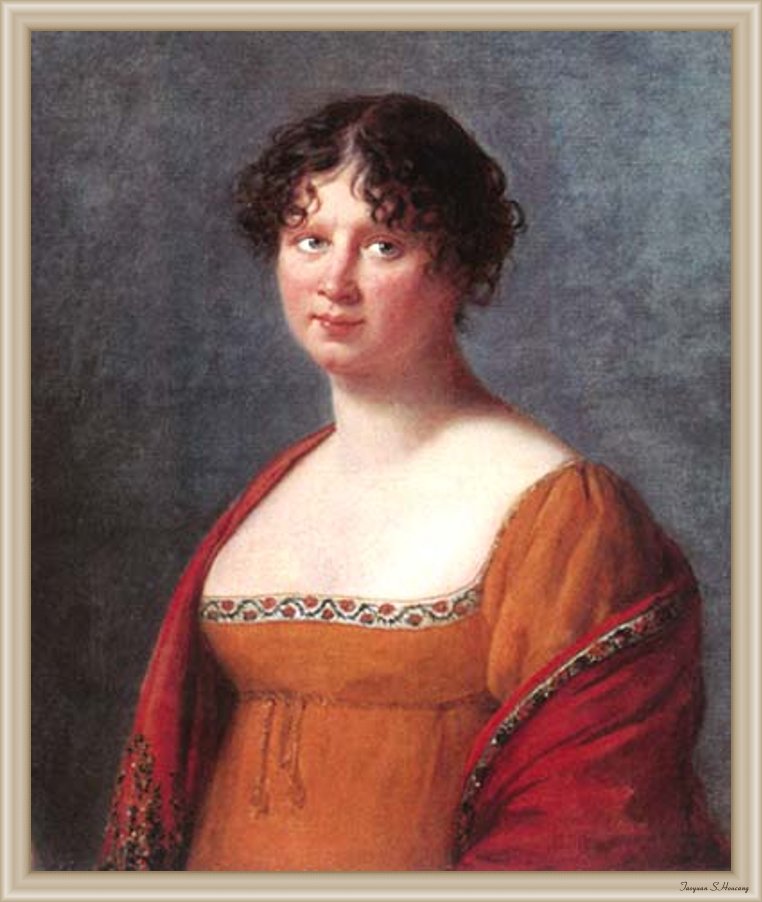 Madame Hennet, vintage artwork by Élisabeth Vigee-Lebrun, 12x8" (A4) Poster