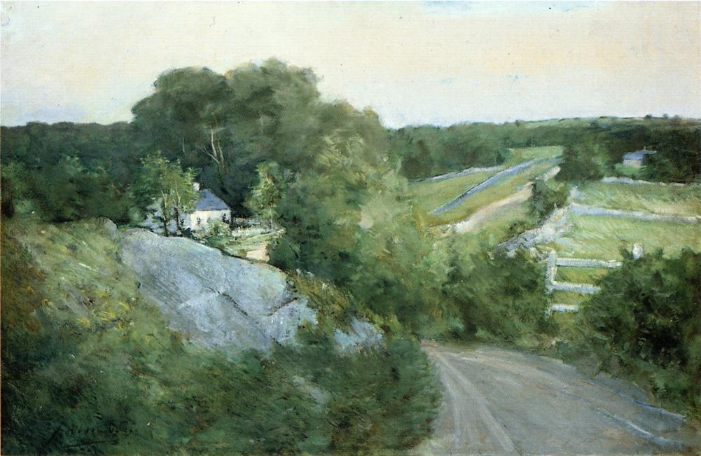 Green Hills and Farmland by Julian Alden Weir,A3(16x12")Poster