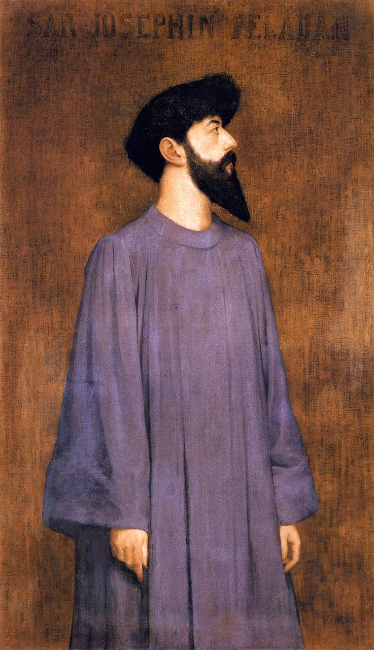 Josephin Peladan, vintage artwork by Alexandre Seon, 12x8" (A4) Poster