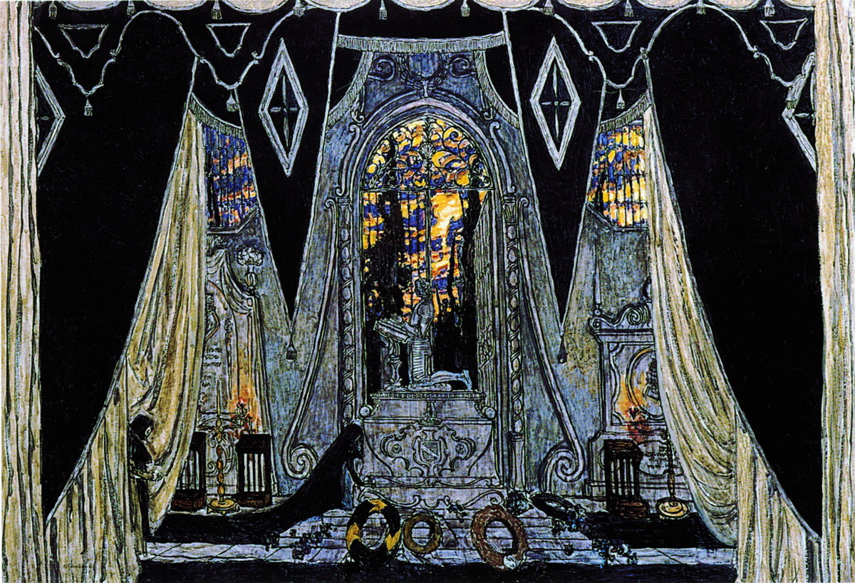 The Commander's Tomb, vintage artwork by Alexander Golovin, 12x8" (A4) Poster