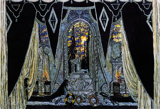 The Commander's Tomb, vintage artwork by Alexander Golovin, 12x8" (A4) Poster