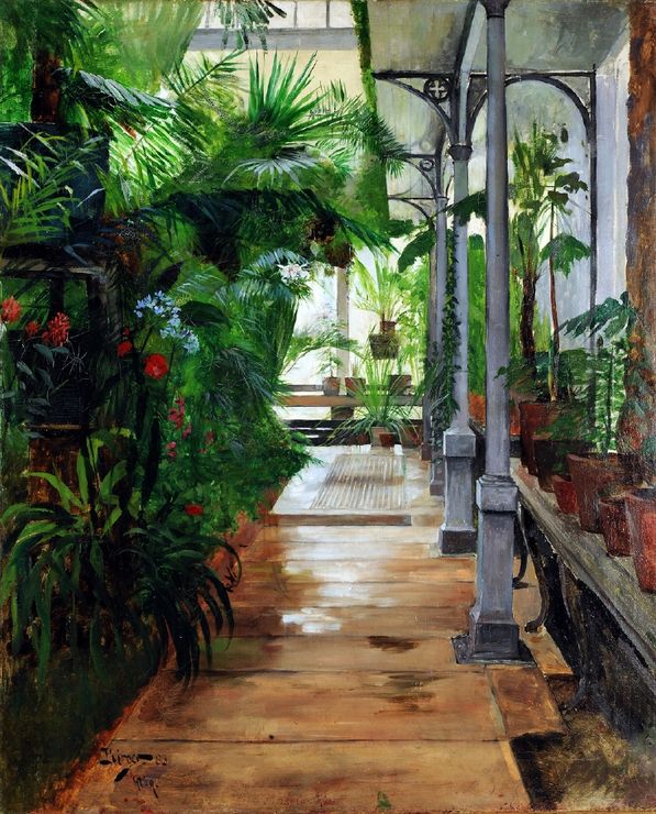From the Palm House in Gothenburg by Hugo Birger,A3(16x12")Poster
