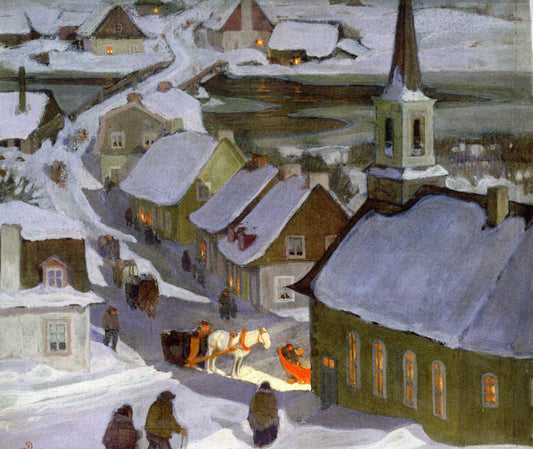 Midnight Mass by Clarence Gagnon,16x12(A3) Poster