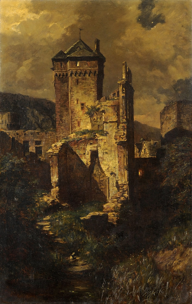 View of Castle Andernach by Fritz von Wille,A3(16x12")Poster