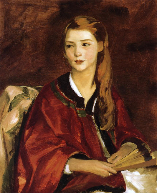 Beatrice Whittaker, vintage artwork by Robert Henri, 12x8" (A4) Poster