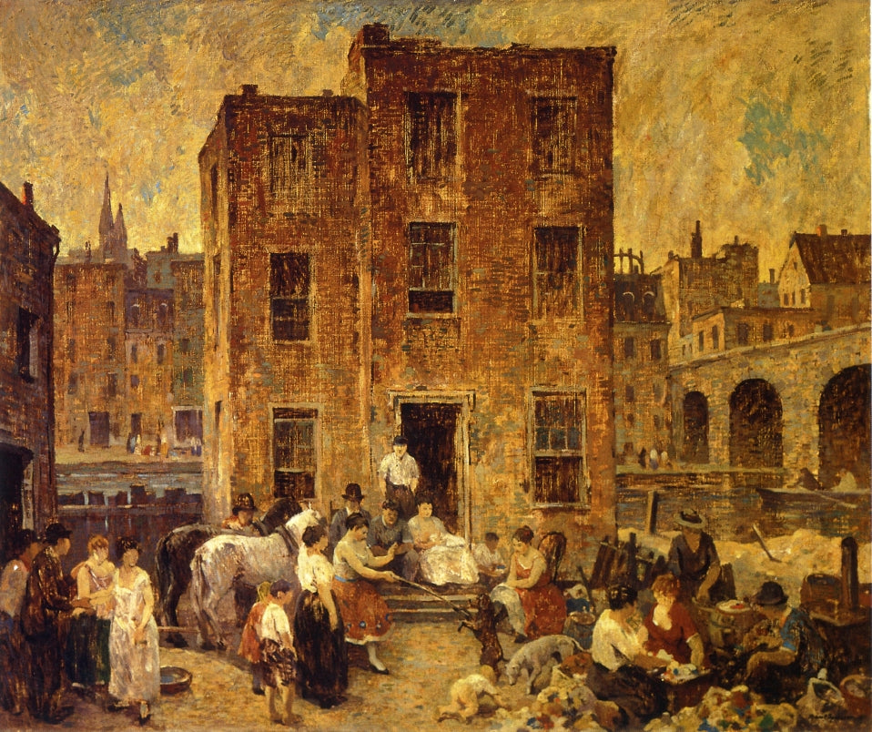 Montebanks and Thieves, vintage artwork by Robert Spencer, 12x8" (A4) Poster