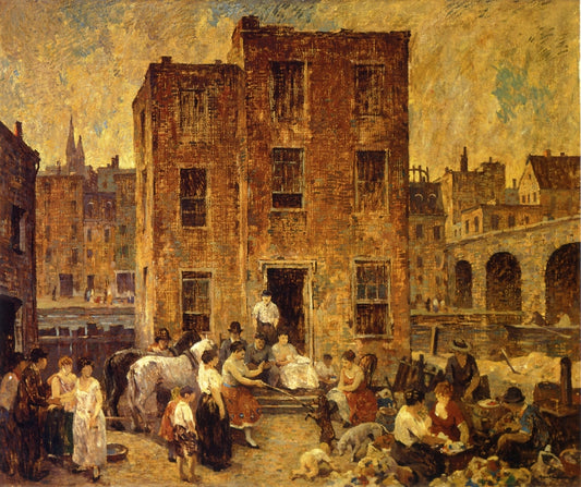 Montebanks and Thieves, vintage artwork by Robert Spencer, 12x8" (A4) Poster
