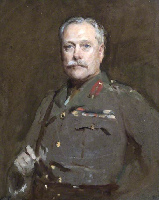 Field Marshal Earl Haig (1861–1928), vintage artwork by Solomon Joseph Solomon, 12x8" (A4) Poster