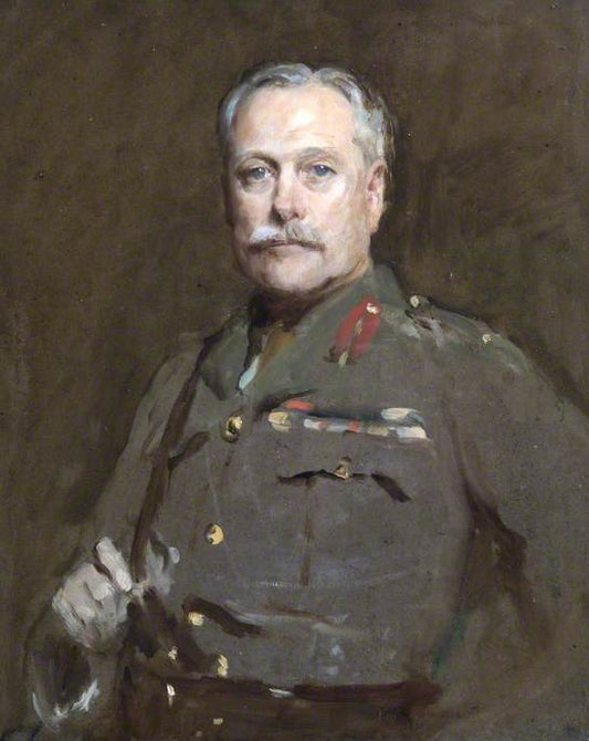 Field Marshal Earl Haig (1861–1928), vintage artwork by Solomon Joseph Solomon, 12x8" (A4) Poster