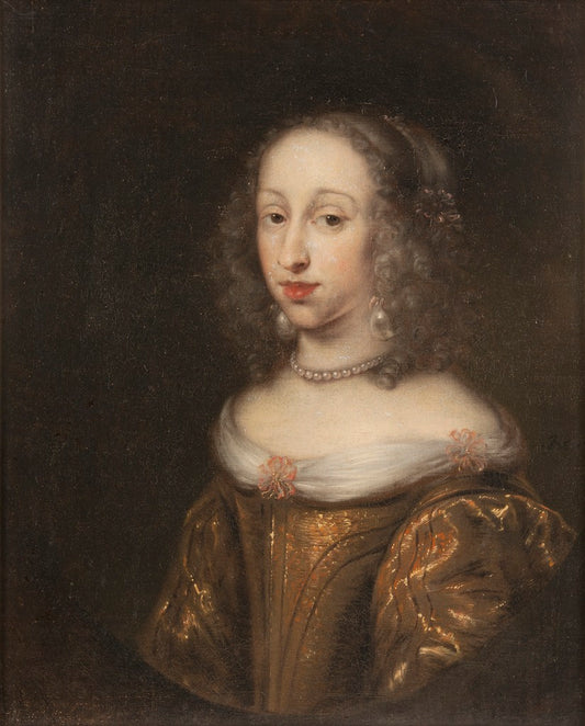 Anna Dorotea, Princess of Holstein-Gottorp, vintage artwork by Jurgen Ovens, 12x8" (A4) Poster