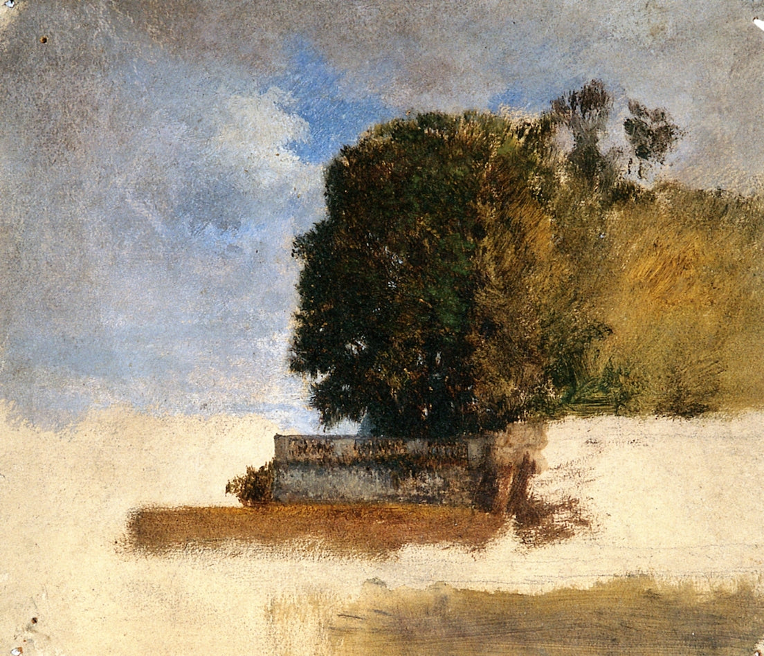 Venise, eude du jardin français, vintage artwork by Felix-Francois-Georges-Philbert Ziem, 12x8" (A4) Poster