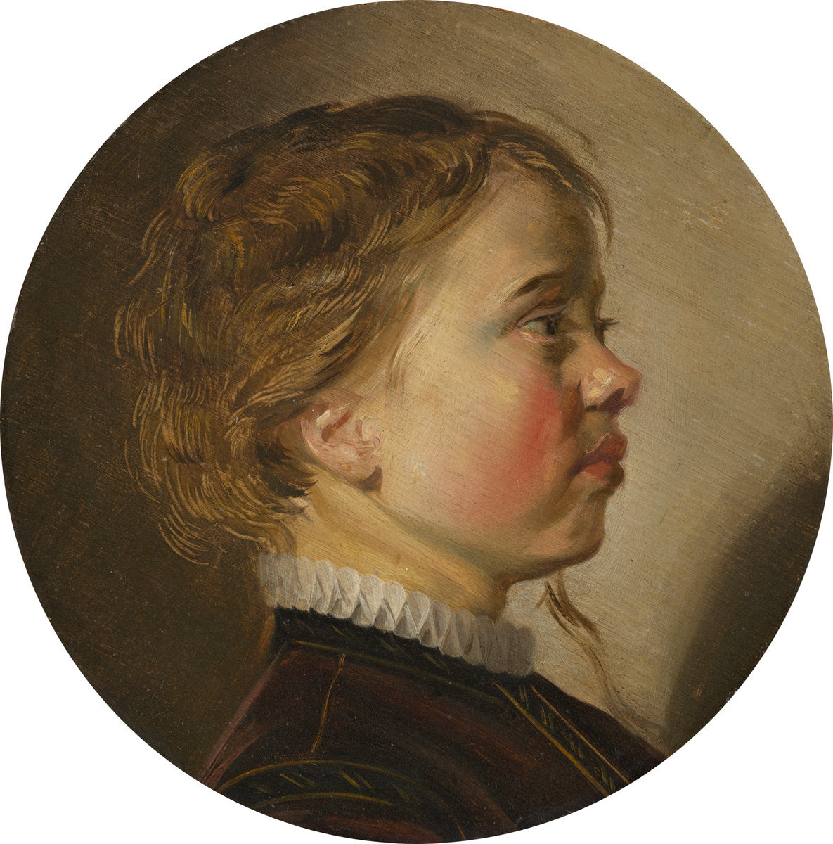 Young Boy in Profile, vintage artwork by Judith Leyster, 12x8" (A4) Poster