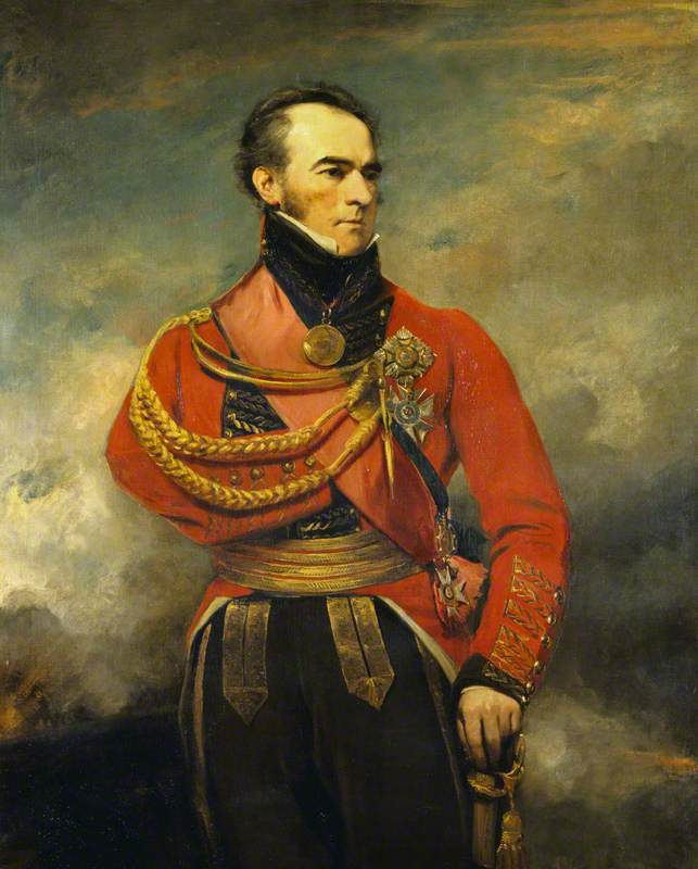 General the Honourable Sir Edward Paget, vintage artwork by Attributed to Sir Martin Archer Shee, 12x8" (A4) Poster