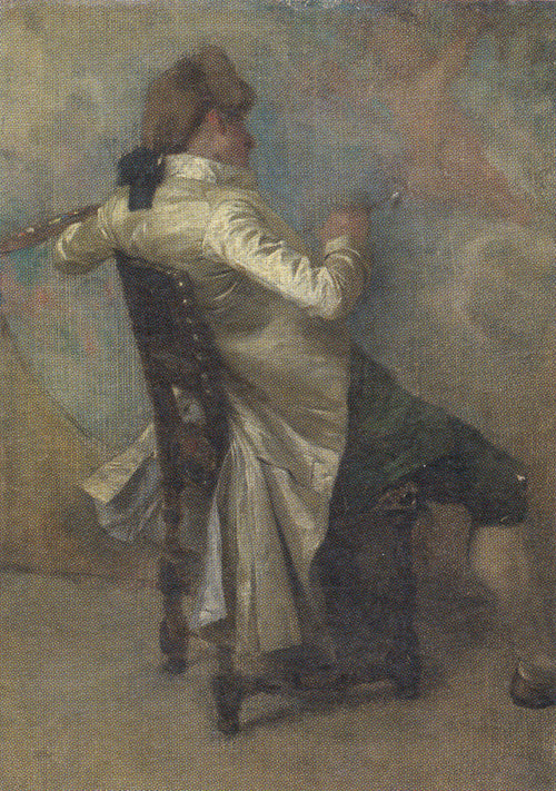 The Painter, vintage artwork by Charles Bargue, 12x8" (A4) Poster