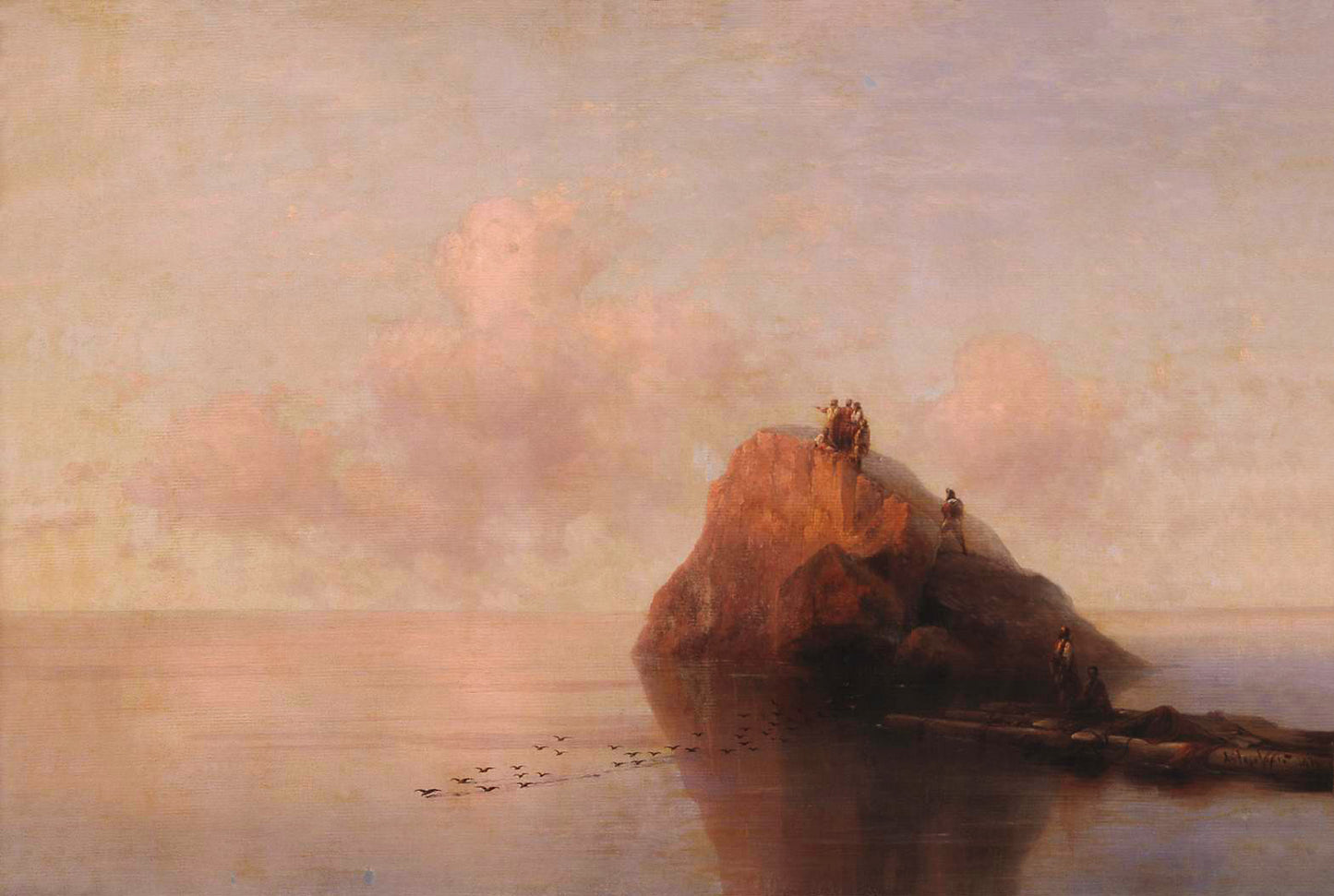After Shipwreck, vintage artwork by Ivan Constantinovich Aivazovsky, A3 (16x12") Poster Print