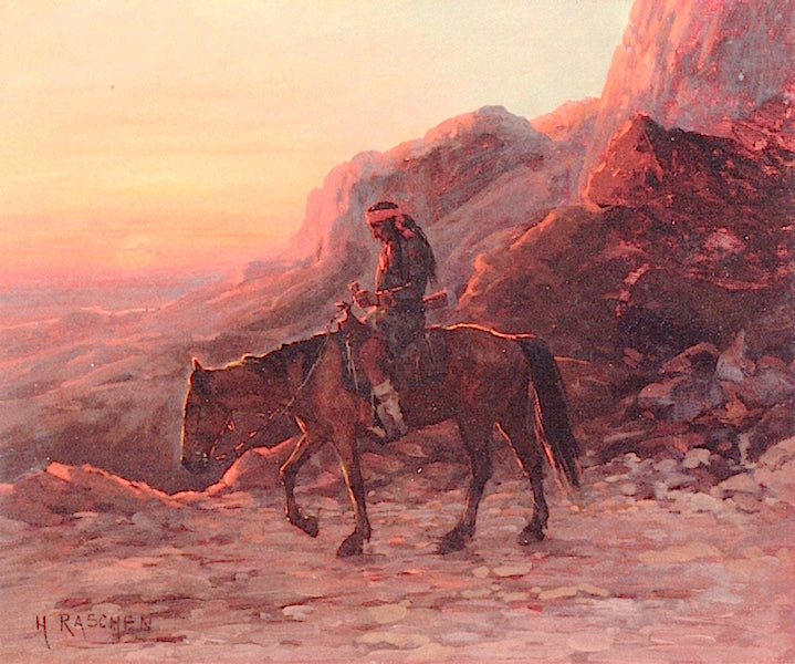 Through the Mountain Pass by Henry Raschen,A3(16x12")Poster