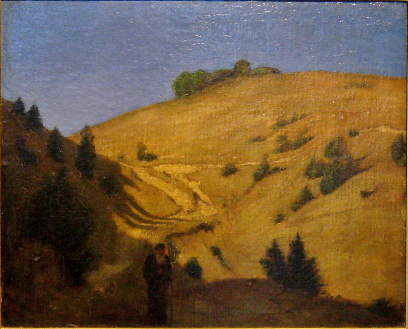 Bernauer Road, vintage artwork by Hans Thoma, 12x8" (A4) Poster